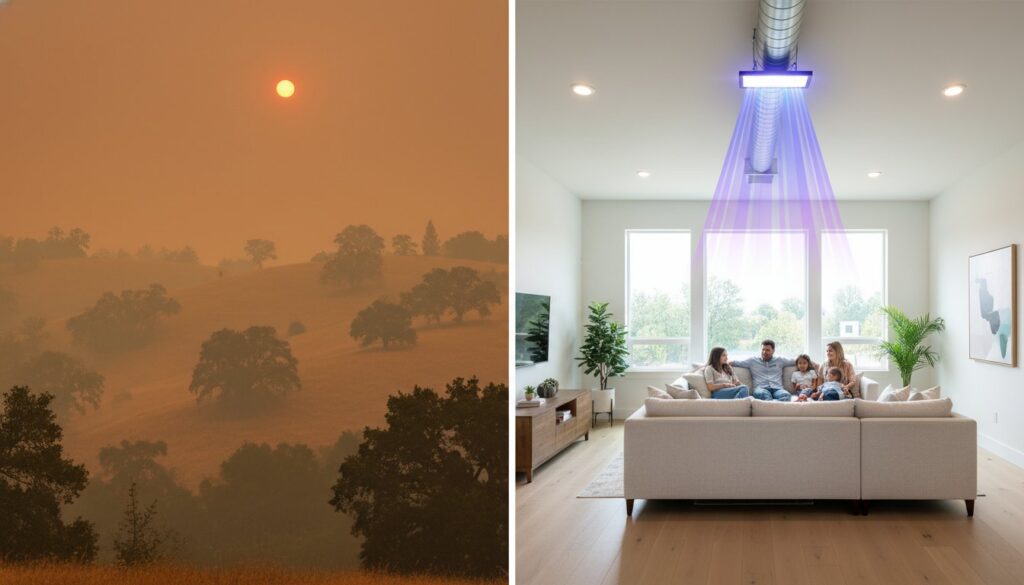 Do UV Lights Help with Wildfire Smoke? A Guide for Roseville Homeowners